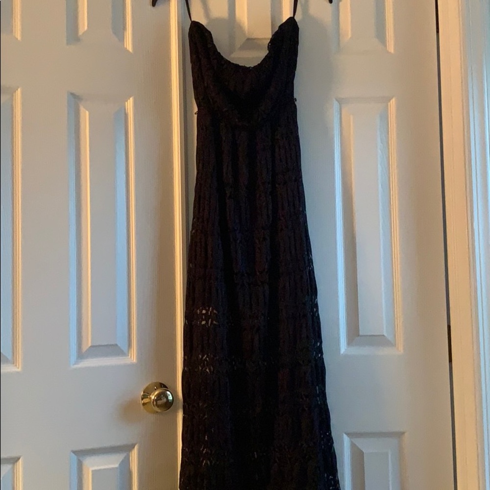 Strapless maxi